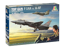 Сборная модель ITALERI 1422ИТ Самолет Top Gun F14A vs A4F, 172