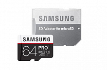 Карта памяти Samsung microSDXC PRO Plus 64GB 95MBs  SD adapter
