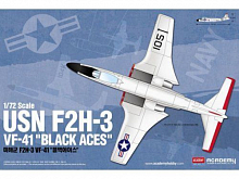 Сборная модель Самолёт USN F2H3 VF41 Black Aces 172, шт