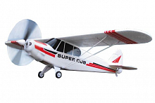 Радиоуправляемый самолет Dynam Super Cub PA18 Brushless 1070мм 24Ghz 4Ch RTF  LiPo, белый