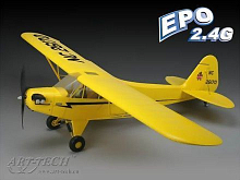 Радиоуправляемый самолет ArtTech Piper J3 Cup 400 Class EPO 24G RTF
