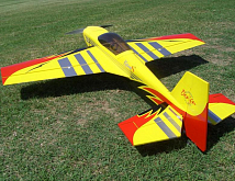 Радиоуправляемый самолет Phoenix Sebart KatanaS  30E ARF желтокрасный