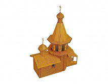 Сборная модель из картона Серия Архитектурные памятники Деревянная церковь