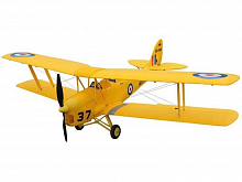 Радиоуправляемый самолет Dynam BiPlane Tiger Moth Brushless 1270мм 24Ghz 4Ch RTF  LiPo
