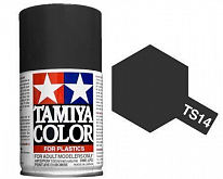 Краска Tamiya TS14 Black Черная глянцевая, баллончик 100 мл