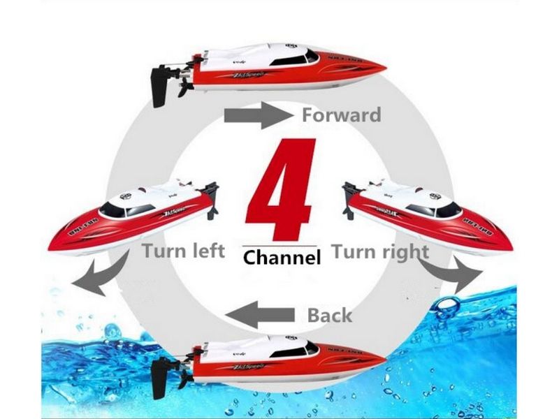 Радиоуправляемый катер Huan Qi HQ960 24G RTR  акб и ЗУ