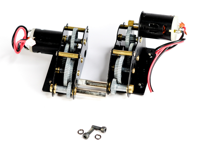 Редуктора Taigen цинк 3в1, 18kRPM для танков M41 Bulldog, M26 Pershing с втулками и моторами380
