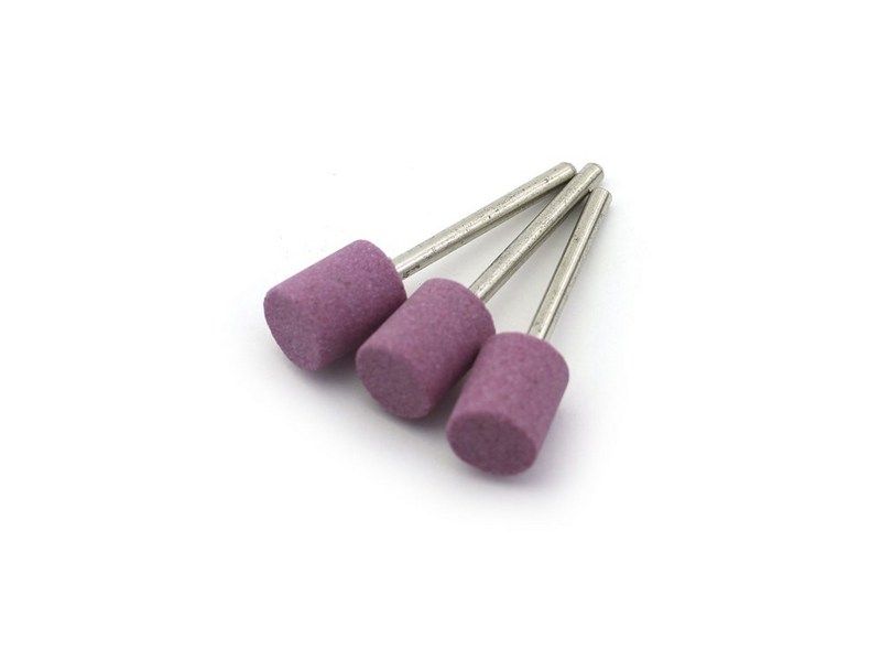 Насадка шлифовальная, оксид алюминия, цилиндр, 12 х 15 мм, 3 штуп, блистер, шт