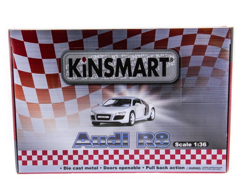 Машина Kinsmart AUDI R8 инерция 112шт 136 бк