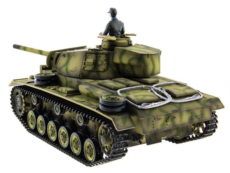 Радиоуправляемый танк Taigen 116 Panzerkampfwagen III Германия HC для ИК боя 24G RTR