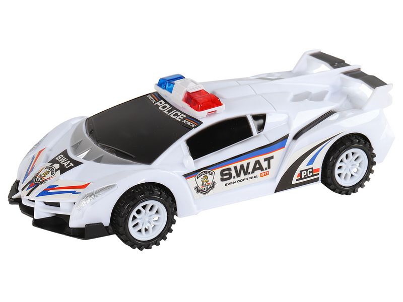 Машина AUTODRIVE Полиция 19см инерционная, цвет белый, вп 31,28,528,5см, ,