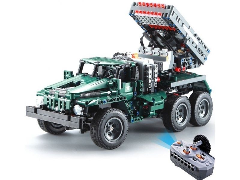 Радиоуправляемый конструктор CaDA deTech боевая машина Катюша 2 в 1 1369 деталей