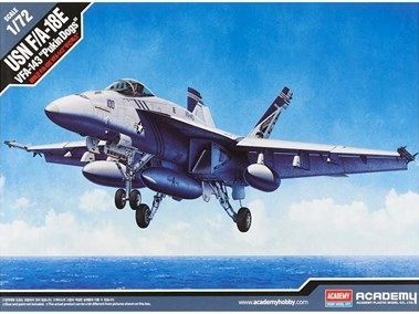 Сборная модель Самолёт USN FA18E VFA143 Pukin Dogs 172