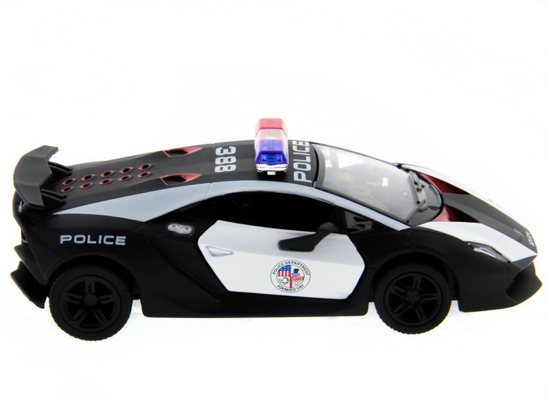 Машина Kinsmart 140 Lamborghini Police Sesto Elemento в асс инерция 112шт бк