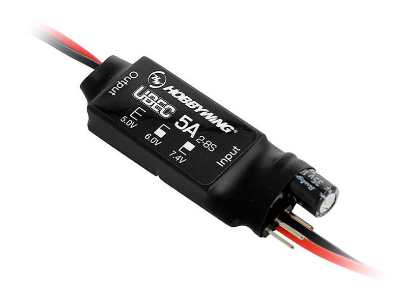 Импульсный регулятор понижающий Hobbywing UBEC5AV2Air 28S 6S10A,
8S5A, Aircraft, Heli