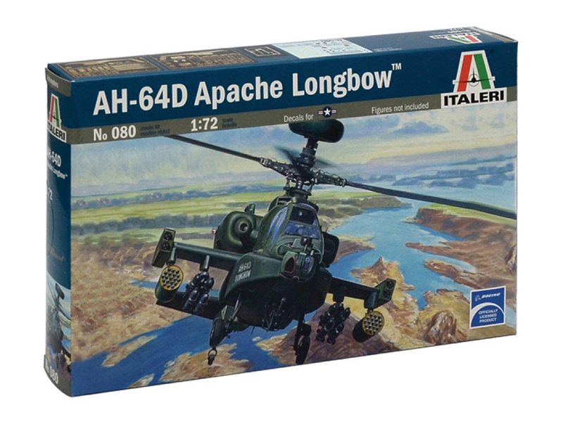 Сборная модель ITALERI 0080ИТ Вертолет AH64D Apache Longbow, 172