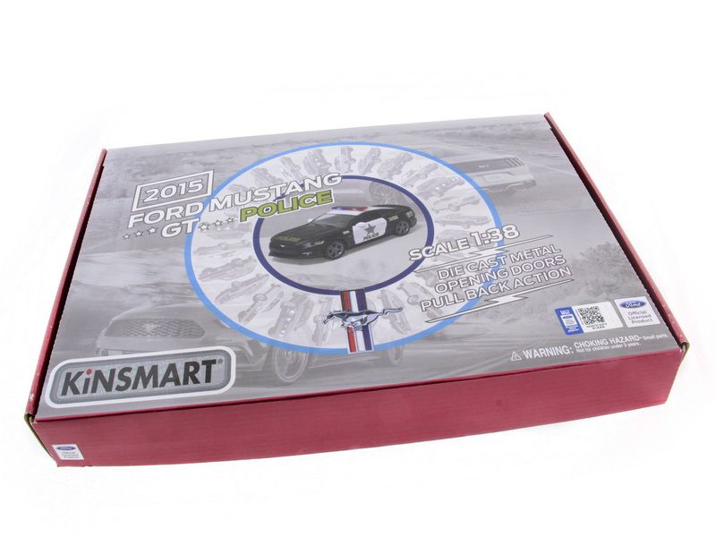 Машина Kinsmart 138 Ford Mustang GT 2015 Police инерция 112шт бк