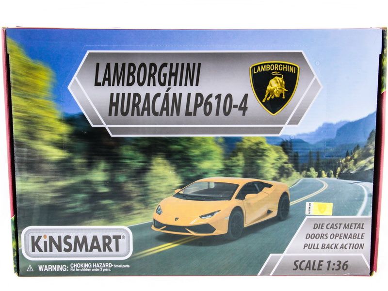Машина Kinsmart Lamborghini Huracan инерция 112шт 136 бк