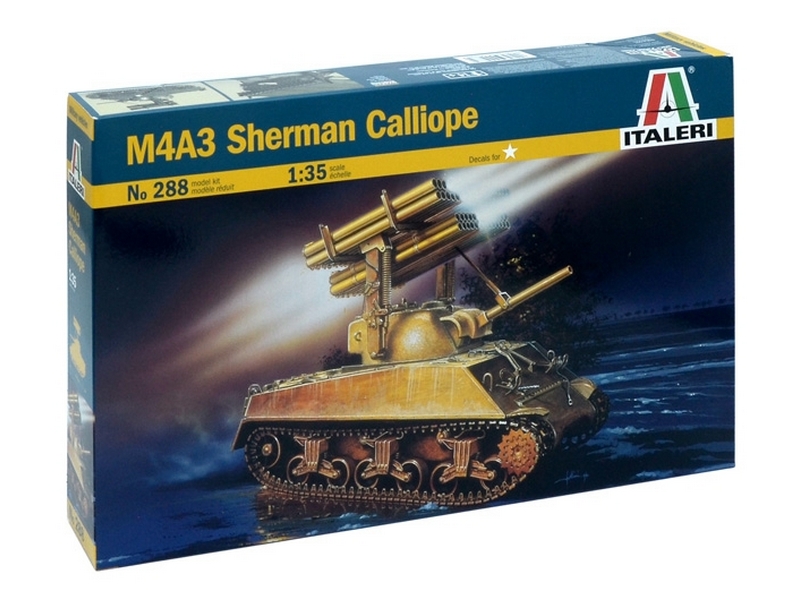 Сборная модель Italeri Американский танк M4A3 Sherman Calliope, 135