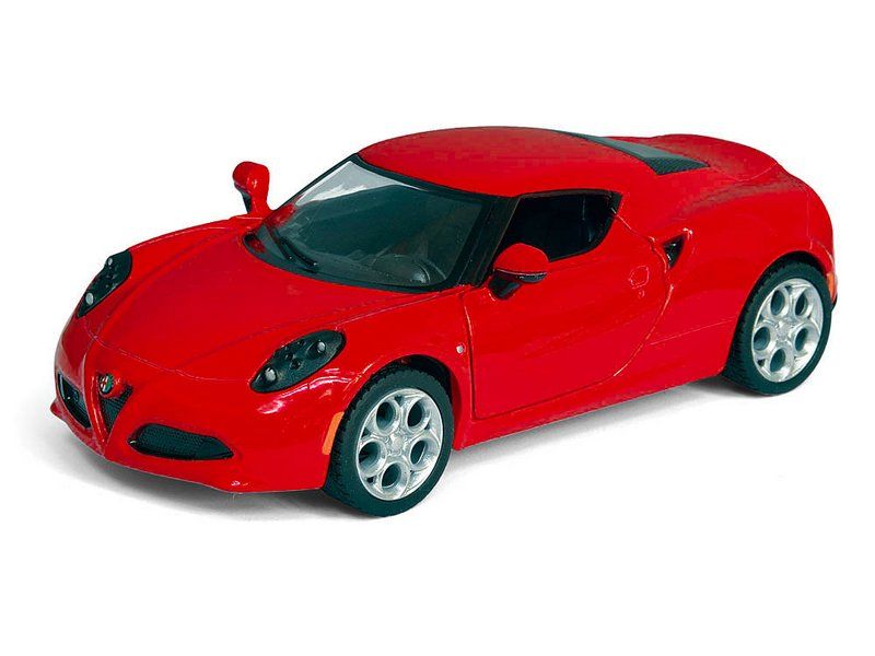 Машина Kinsmart ALFA ROMEO 4C инерция 112шт 132 бк