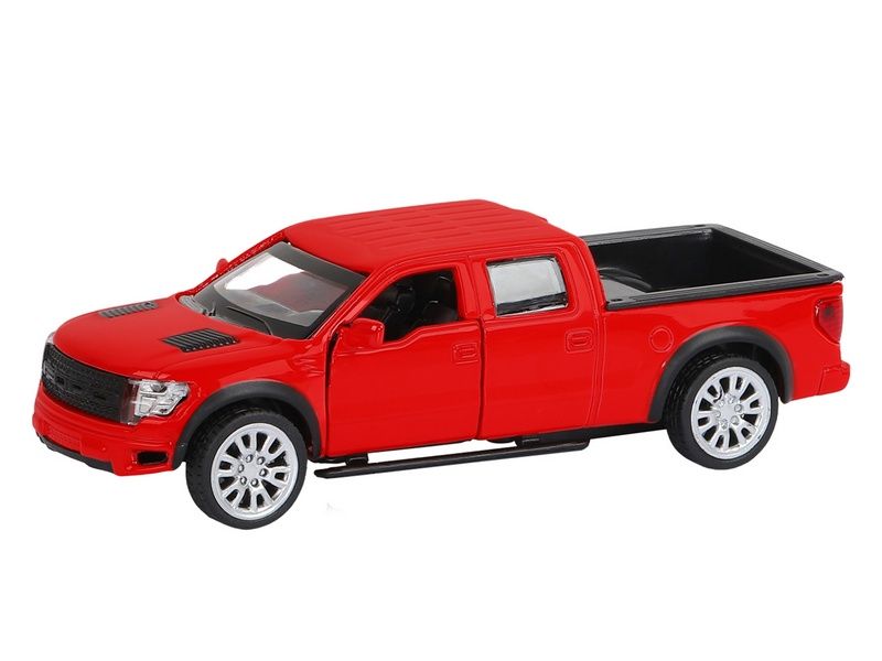 Машина АВТОПАНОРАМА Ford F150 SVT Raptor2, красный, 152, инерция, вк 17,512,56,5 см