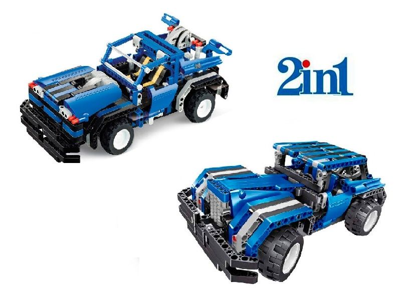 Радиоуправляемый конструктор Qihui Mechanical Master 2 в 1 Спорткар и Седан 443 детали