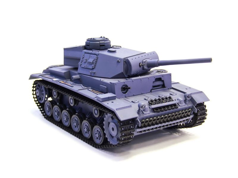 Радиоуправляемый танк Heng Long 116 Panzerkampfwagen III Германия 24G RTR темносерый