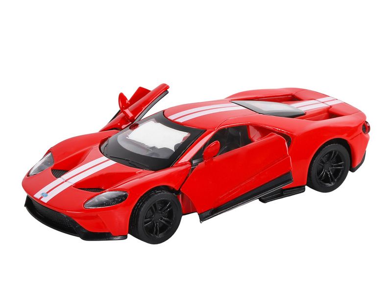 Машина АВТОПАНОРАМА Ford GT, красный, 140, инерция, откр двери, вк 17,512,56,5 см