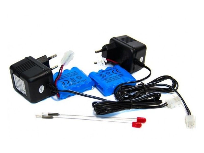 Радиоуправляемый танковый бой Huan Qi Т34 и Tiger 132 24G два танка, зу, акк