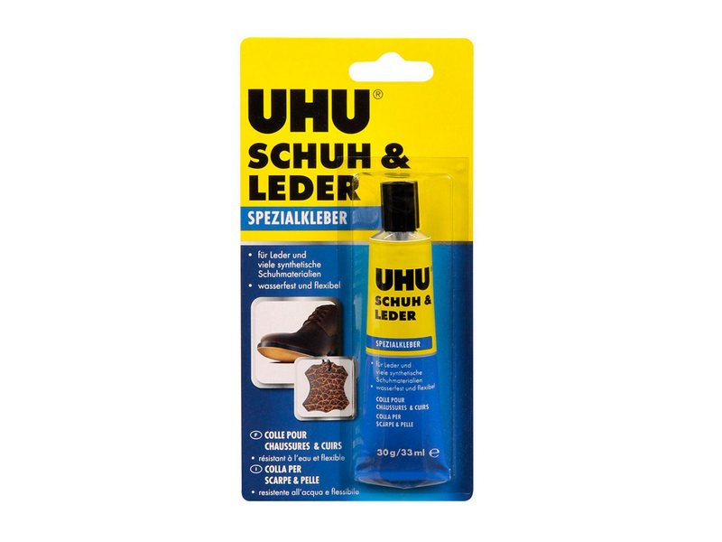 Клей для кожи и обуви UHU Schuh  Leder, 30 г, блистер