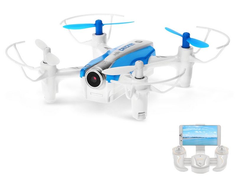 Радиоуправляемый квадрокоптер Cheerson CX17 WiFi RTF 24G синий