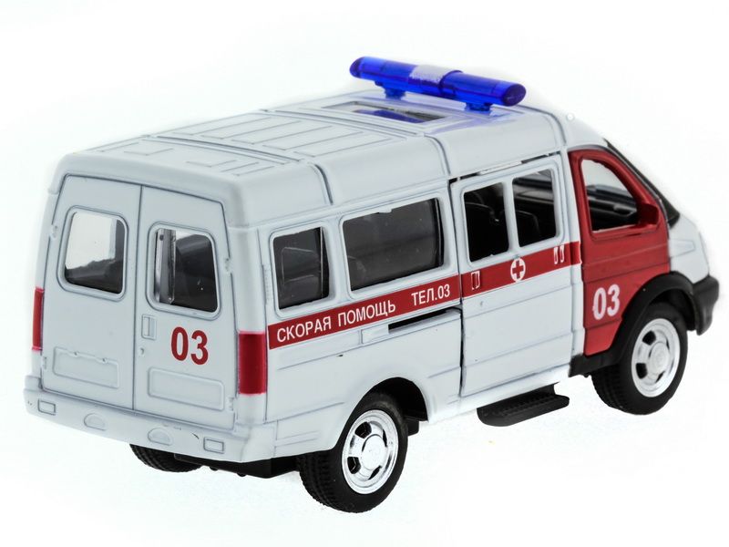 Машина АВТОПАНОРАМА инерц ГАЗель скорая 150, вк 14,585,5 см