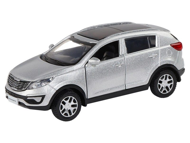 Машина АВТОПАНОРАМА KIA SPORTAGE R, серебряный, 139, инерция, вк 17,512,56,5 см