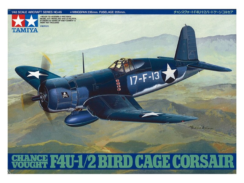 Склеиваемая модель Tamiya 148 CVF4U12 Bird Cage Corsair