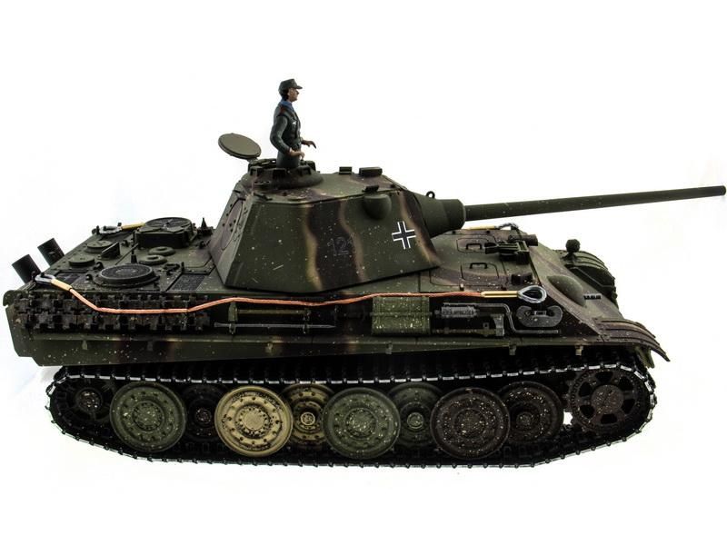 Радиоуправляемый танк Taigen 116 Panther type F с ИК пушкой HC версия, башня на 360, 24G RTR