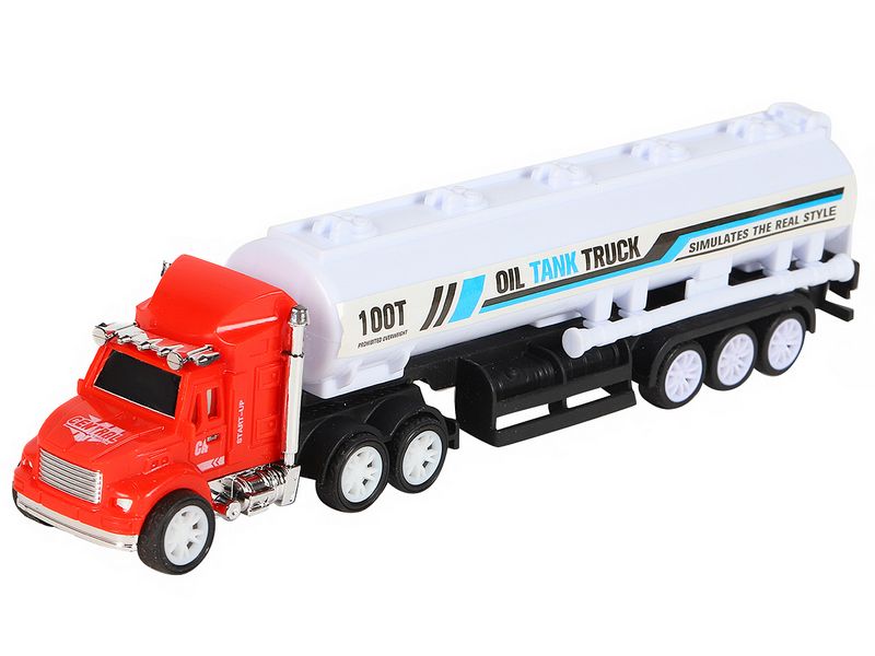 Машина AUTODRIVE Трейлер 20см с цистерной фрикционный, вк 2247,5 см