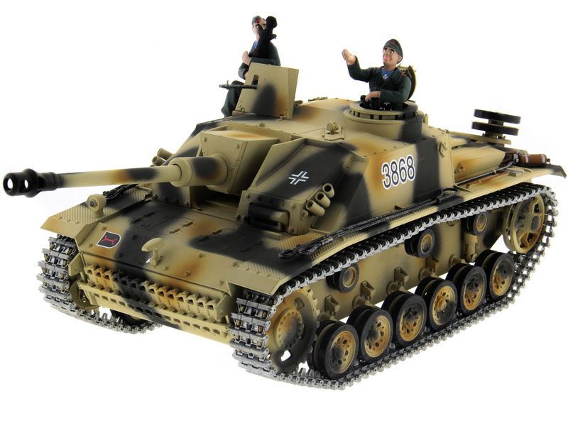 Радиоуправляемый танк Taigen 116 SturmgeschutzIIIausfgsdkfz Германия HC версия 24G RTR