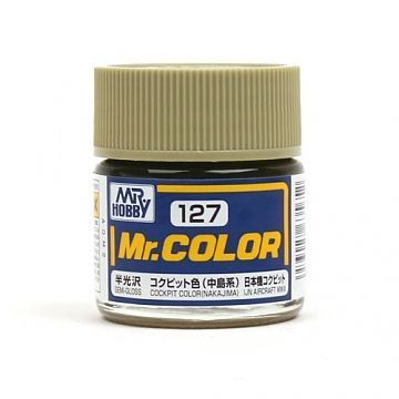 Краска эмаль для пластика тм MRHOBBY  10мл COCKPIT COLOR NAKAJIMA, шт