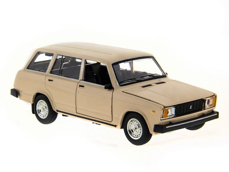 Машина АВТОПАНОРАМА ВАЗ 2104 бежевая,124, инерция, Pull Bаck механизм, вк 101222 cм