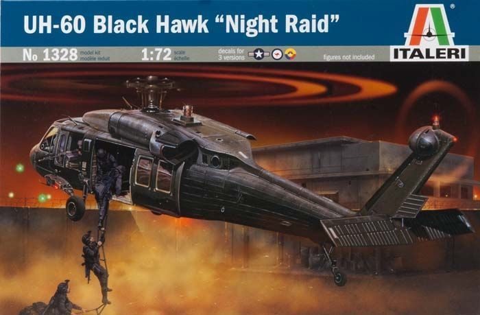 Сборная модель Вертолет  UH60MH60  BLACK HAWK NIGHT RAID 172