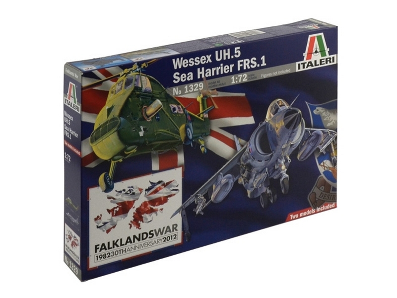 Сборная модель Italeri Вертолет WESSEX UH5  SEA HARRIER FRS1 Falkland, 172