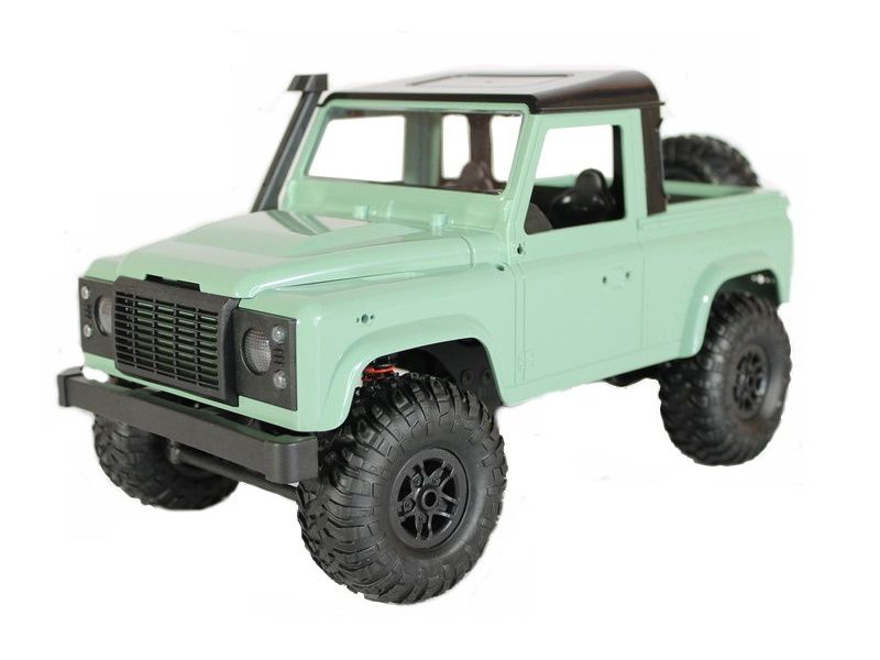 Радиоуправляемая автомодель MN MODEL пикап Land Rover Defender зеленый 4WD 24G 112 RTR