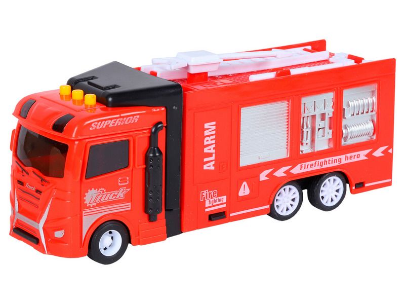 Машина AUTODRIVE Пожарная машина фрикционная, свет, звук, вк 23,5711 см