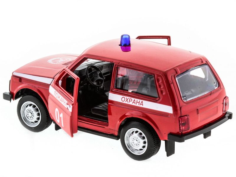 Машина АВТОПАНОРАМА инерц ВАЗ 2121 150, вк 1275,5 см, красная