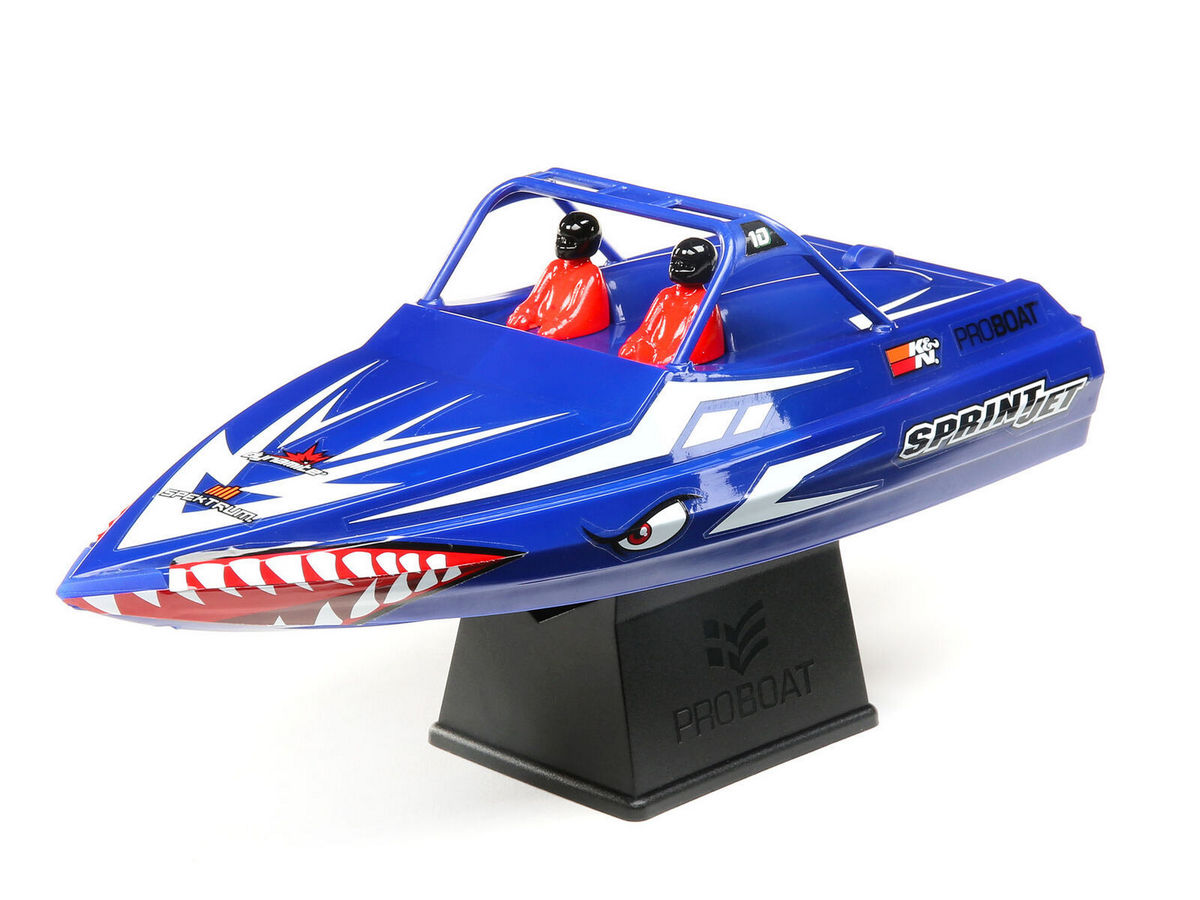 Радиоуправляемый катер ProBoat Sprintjet 9inch SelfRight Jet Boat синий RTR