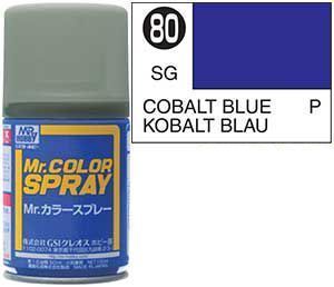 Краска акрил для пластика в аэрозольных баллончиках тм MRHOBBY 100мл COBALT BLUE, шт