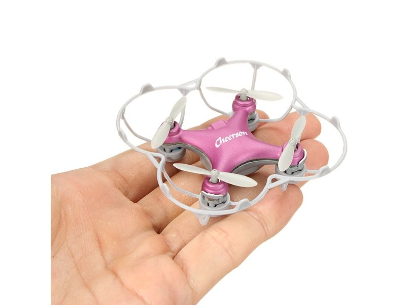 Радиоуправляемый квадрокоптер Cheerson CX10SE Mini RTF 24G розовый
