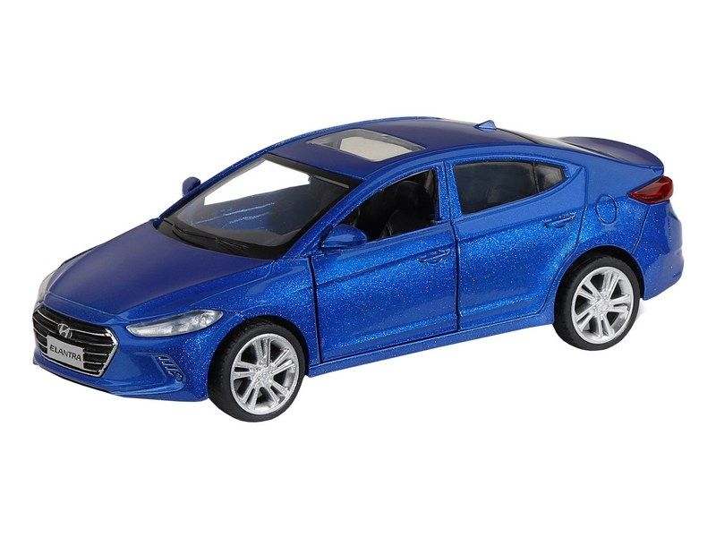 Машина АВТОПАНОРАМА HYUNDAI ELANTRA, синий, 140, инерция, вк 17,512,56,5 см
