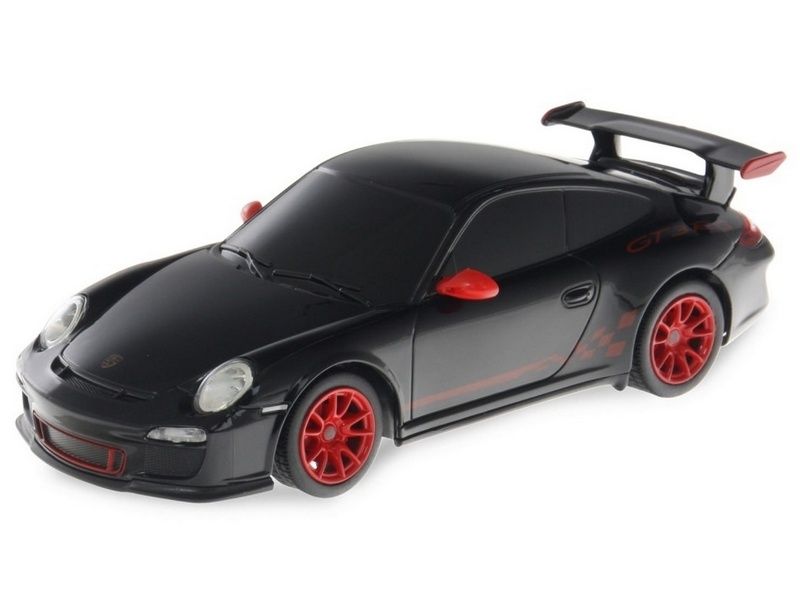 Радиоуправляемая машина Rastar Porsche GT3 RS 124, 18см, цвет чёрный 27MHZ