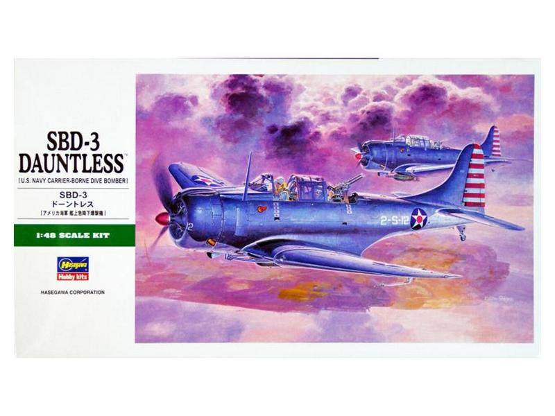 Сборная модель Hasegawa Самолет SBD3 DAUNTLESS JT19, 148